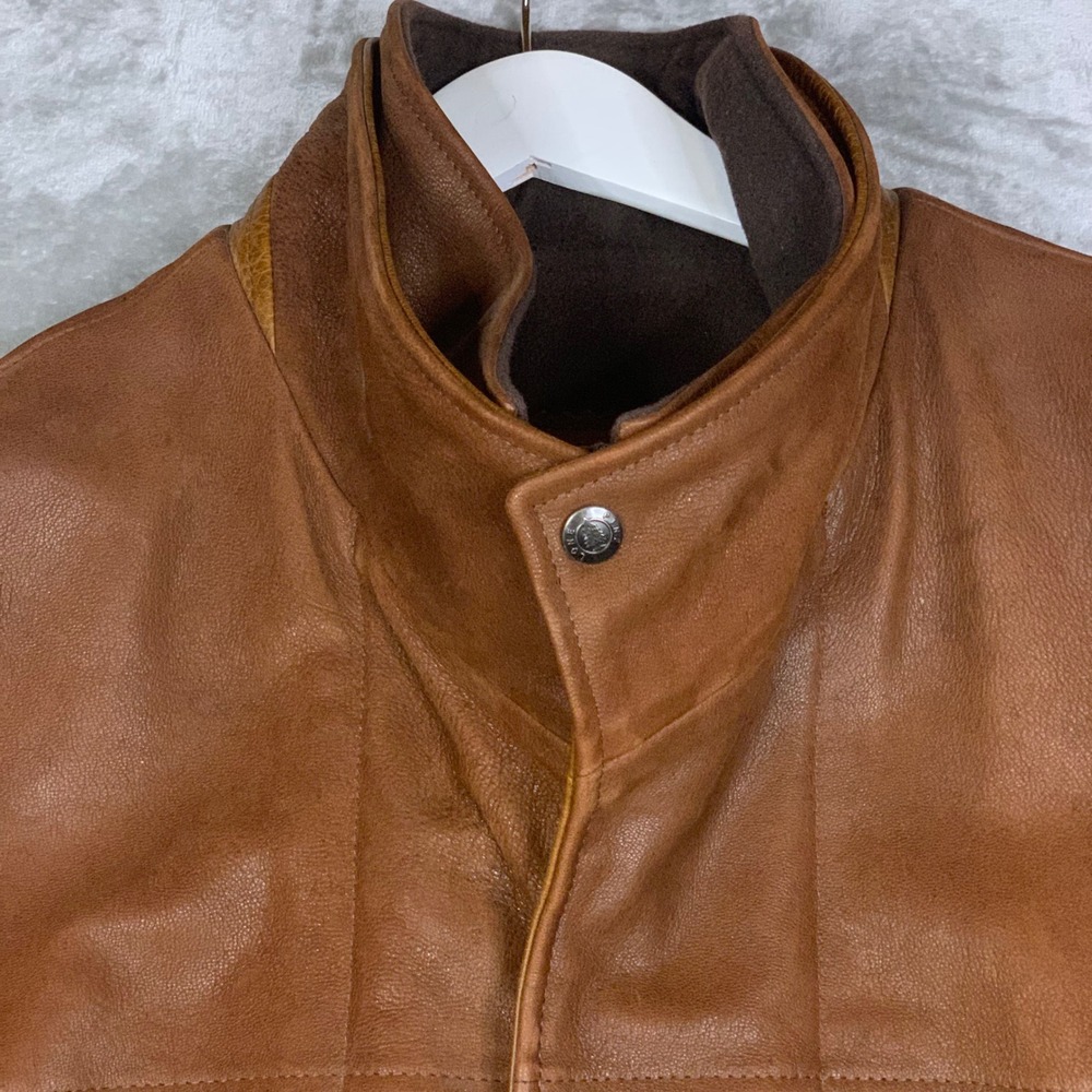 Lone Pine Aspen American Made Leather Jacket Mens 40 Brown Field Rancher Bomber - Picture 3 of 16